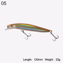 Load image into Gallery viewer, Kingdom sea Fishing Lures Jerkbaits minnow Saltwater 120mm/23g,130mm/30g Floating Artificial Bait good action Wobblers Hard Lure
