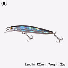 Load image into Gallery viewer, Kingdom sea Fishing Lures Jerkbaits minnow Saltwater 120mm/23g,130mm/30g Floating Artificial Bait good action Wobblers Hard Lure
