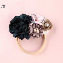 Load image into Gallery viewer, BalleenShiny Fashion Florals Headband Newborn Baby Elastic Princess Hairbands Child Kids Pearl Fresh Style Cute Headwear Gifts
