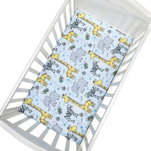Load image into Gallery viewer, Newborn Baby Fitted Crib Sheets130*70 cm Cartoon Print  Bed Sheet Baby Bed Mattress Covers  for Unisex  Baby Boys Girls
