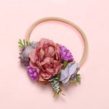 Load image into Gallery viewer, BalleenShiny Fashion Florals Headband Newborn Baby Elastic Princess Hairbands Child Kids Pearl Fresh Style Cute Headwear Gifts
