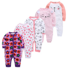 Load image into Gallery viewer, 5pcs Sleepers Baby Pyjamas Newborn Girl Boy Pijamas bebe fille Cotton Breathable Soft ropa bebe Newborn Sleepers Baby Pjiamas
