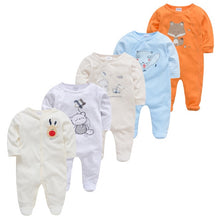 Load image into Gallery viewer, 5pcs Sleepers Baby Pyjamas Newborn Girl Boy Pijamas bebe fille Cotton Breathable Soft ropa bebe Newborn Sleepers Baby Pjiamas
