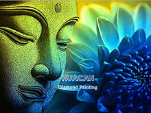 Load image into Gallery viewer, HUACAN 5D DIY Diamond Painting Buddha Religion Home Decoration Embroidery Picture Handcraft Art Kits
