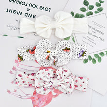 Load image into Gallery viewer, 3 Pcs/Set Floral Bows Baby Headband Dot Bowknot Haarband Baby Girl Headbands Cotton Kids Hair Band Girls Hair Accessories

