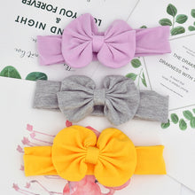 Load image into Gallery viewer, 3 Pcs/Set Floral Bows Baby Headband Dot Bowknot Haarband Baby Girl Headbands Cotton Kids Hair Band Girls Hair Accessories
