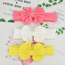Load image into Gallery viewer, 3 Pcs/Set Floral Bows Baby Headband Dot Bowknot Haarband Baby Girl Headbands Cotton Kids Hair Band Girls Hair Accessories
