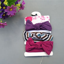 Load image into Gallery viewer, 3 Pcs/Set Floral Bows Baby Headband Dot Bowknot Haarband Baby Girl Headbands Cotton Kids Hair Band Girls Hair Accessories
