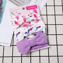 Load image into Gallery viewer, 3 Pcs/Set Floral Bows Baby Headband Dot Bowknot Haarband Baby Girl Headbands Cotton Kids Hair Band Girls Hair Accessories
