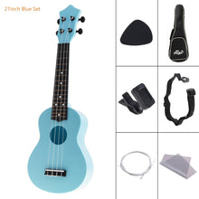 Load image into Gallery viewer, 4 Strings 21 Inch Soprano Acoustic Ukulele Colorful Uke Hawaii Guitar Guitarra Musica Instrument for Kids and Music Beginner
