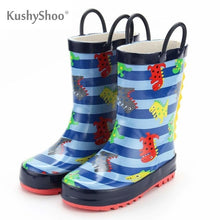 Load image into Gallery viewer, KushyShoo Rain Boots Kids Waterproof Children's Rubber Boots 3D Cartoon Shark Printed Toddler Boy Rainboots Kalosze Dla Dzieci
