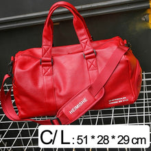 Load image into Gallery viewer, Sport Bag Women Men Fitness Gym Bag Leather Shoe Compartment Ladies Girls Small Large Big Outdoor Travel Training Tenis Handbag
