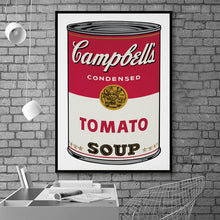 Load image into Gallery viewer, Wall Art Poster Canvas Painting Andy Warhol Tomato Soup Abstract Art Decorative Picture Wall Pictures For Living Room Home Decor
