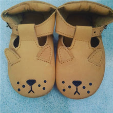 Load image into Gallery viewer, EnkeliBB Animal Leather Baby Walker Shoes Genuine Leather New Born baby Shoe Panda/Bear/Bunny Australia Brand Kids Shoe
