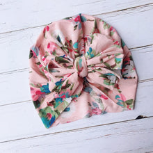 Load image into Gallery viewer, Fashion Cute Baby Hat Toddler Kids Soft Cotton Turban Beanies Hat Boy Girl Floral Bowknot Head Wraps For 0-3 Years Kids
