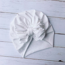 Load image into Gallery viewer, Fashion Cute Baby Hat Toddler Kids Soft Cotton Turban Beanies Hat Boy Girl Floral Bowknot Head Wraps For 0-3 Years Kids
