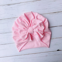 Load image into Gallery viewer, Fashion Cute Baby Hat Toddler Kids Soft Cotton Turban Beanies Hat Boy Girl Floral Bowknot Head Wraps For 0-3 Years Kids
