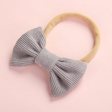 Load image into Gallery viewer, Baby Headband Bow Headbands For Girl Corduroy Head Band Thin Nylon Hairband Newborn Kids Toddler Hair Accessories Spring Summer
