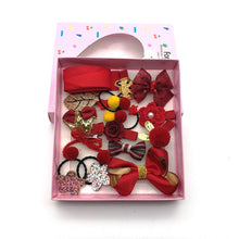 Load image into Gallery viewer, 18pcs Baby Girl Headband for Children&#39;s Turban Darling Bows Kids Headwear Elastic Hair Bands Clips Hairpins Set Baby Accessories
