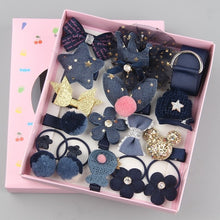 Load image into Gallery viewer, 18pcs Baby Girl Headband for Children&#39;s Turban Darling Bows Kids Headwear Elastic Hair Bands Clips Hairpins Set Baby Accessories
