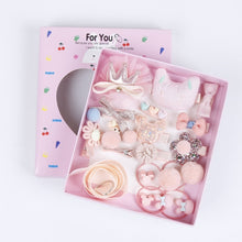 Load image into Gallery viewer, 18pcs Baby Girl Headband for Children&#39;s Turban Darling Bows Kids Headwear Elastic Hair Bands Clips Hairpins Set Baby Accessories
