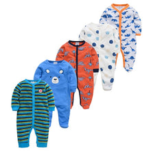 Load image into Gallery viewer, 5pcs Sleepers Baby Pyjamas Newborn Girl Boy Pijamas bebe fille Cotton Breathable Soft ropa bebe Newborn Sleepers Baby Pjiamas
