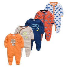 Load image into Gallery viewer, 5pcs Sleepers Baby Pyjamas Newborn Girl Boy Pijamas bebe fille Cotton Breathable Soft ropa bebe Newborn Sleepers Baby Pjiamas
