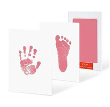 Load image into Gallery viewer, Safe Non-toxic Baby Footprints Handprint No Touch Skin Inkless Ink Pads Kits for 0-6 months Newborn Pet Dog Paw Prints Souvenir
