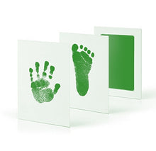Load image into Gallery viewer, Safe Non-toxic Baby Footprints Handprint No Touch Skin Inkless Ink Pads Kits for 0-6 months Newborn Pet Dog Paw Prints Souvenir
