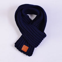 Load image into Gallery viewer, lovely cotton knitted kids scarf solid winter warm scarves children baby boy girl
