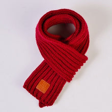 Load image into Gallery viewer, lovely cotton knitted kids scarf solid winter warm scarves children baby boy girl
