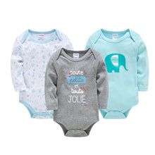 Load image into Gallery viewer, Kavkas New Baby Boys Bodysuit 6 PCS 3 PCS Long Sleeve Cotton Baby Boy Girl Clothes 0-3 months Newborn body bebe Clothing
