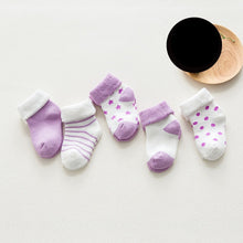 Load image into Gallery viewer, 5 pair High Quality Thicken Cartoon Comfort Cotton Newborn Socks Kids Boy New Born Baby Girl Socks Meia Infantil Miaoyoutong
