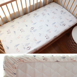 Baby Fitted Sheet For Newborns Cotton Soft Crib Bed Sheet For Children Mattress Cover Protector 130x70cm Allow Custom Make