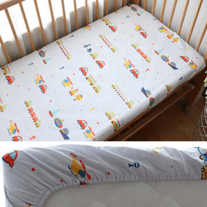 Baby Fitted Sheet For Newborns Cotton Soft Crib Bed Sheet For Children Mattress Cover Protector 130x70cm Allow Custom Make
