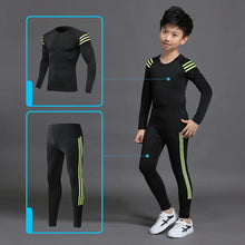 Load image into Gallery viewer, 2020 Boys Winter Thermal Underwear Sets Children Anti-microbial Stretch Kids Thermo Underwear Boy Warm Clothing Long pants Johns
