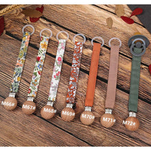 Load image into Gallery viewer, Cotton Linen Baby Pacifier Chain Clip Soother Nipple Holder Clasps Dummy Pacifier Clips Attache Feeding dropship
