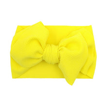 Load image into Gallery viewer, New Baby Girls Headband Toddler Big Bow Hairband Cute Solid Stretch Turban Big Knot Head Wrap Head wear
