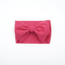 Load image into Gallery viewer, New Baby Girls Headband Toddler Big Bow Hairband Cute Solid Stretch Turban Big Knot Head Wrap Head wear
