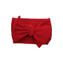 Load image into Gallery viewer, New Baby Girls Headband Toddler Big Bow Hairband Cute Solid Stretch Turban Big Knot Head Wrap Head wear
