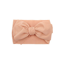 Load image into Gallery viewer, New Baby Girls Headband Toddler Big Bow Hairband Cute Solid Stretch Turban Big Knot Head Wrap Head wear
