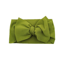 Load image into Gallery viewer, New Baby Girls Headband Toddler Big Bow Hairband Cute Solid Stretch Turban Big Knot Head Wrap Head wear
