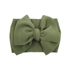 Load image into Gallery viewer, New Baby Girls Headband Toddler Big Bow Hairband Cute Solid Stretch Turban Big Knot Head Wrap Head wear
