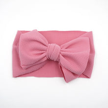 Load image into Gallery viewer, New Baby Girls Headband Toddler Big Bow Hairband Cute Solid Stretch Turban Big Knot Head Wrap Head wear
