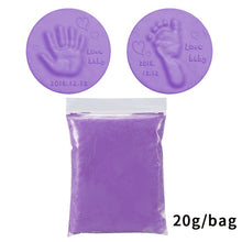 Load image into Gallery viewer, Soft Clay DIY Newborn Baby Souvenirs Hand Print Footprint Non-toxic Clay Kit Casting Parent-child Hand Ink Pad Fingerprint Toys
