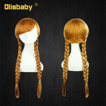 Load image into Gallery viewer, Girls Anna Elsa Dress Fancy Princess Anna Costume Summer Turtleneck Dresses for Girls Fairy Frock Anna Dress Up with Rose Cape
