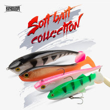 Load image into Gallery viewer, Kingdom Hot Perfect Soft Baits 120mm 200mm 160mm 170mm Good Action Sinking Fishing lures Swimbaits Artificial soft lure for Pike
