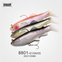 Load image into Gallery viewer, Kingdom Hot Perfect Soft Baits 120mm 200mm 160mm 170mm Good Action Sinking Fishing lures Swimbaits Artificial soft lure for Pike
