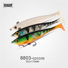 Load image into Gallery viewer, Kingdom Hot Perfect Soft Baits 120mm 200mm 160mm 170mm Good Action Sinking Fishing lures Swimbaits Artificial soft lure for Pike
