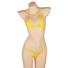 Load image into Gallery viewer, PARAKINI Micro Mini Bikini Set 2020 New Sexy Women Erotic Transparent Swimwear Bathing Suit Tiny G-String Thong Bikini Beachwear
